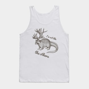 Unusual Deer Racoon Crocodile Animal Tank Top